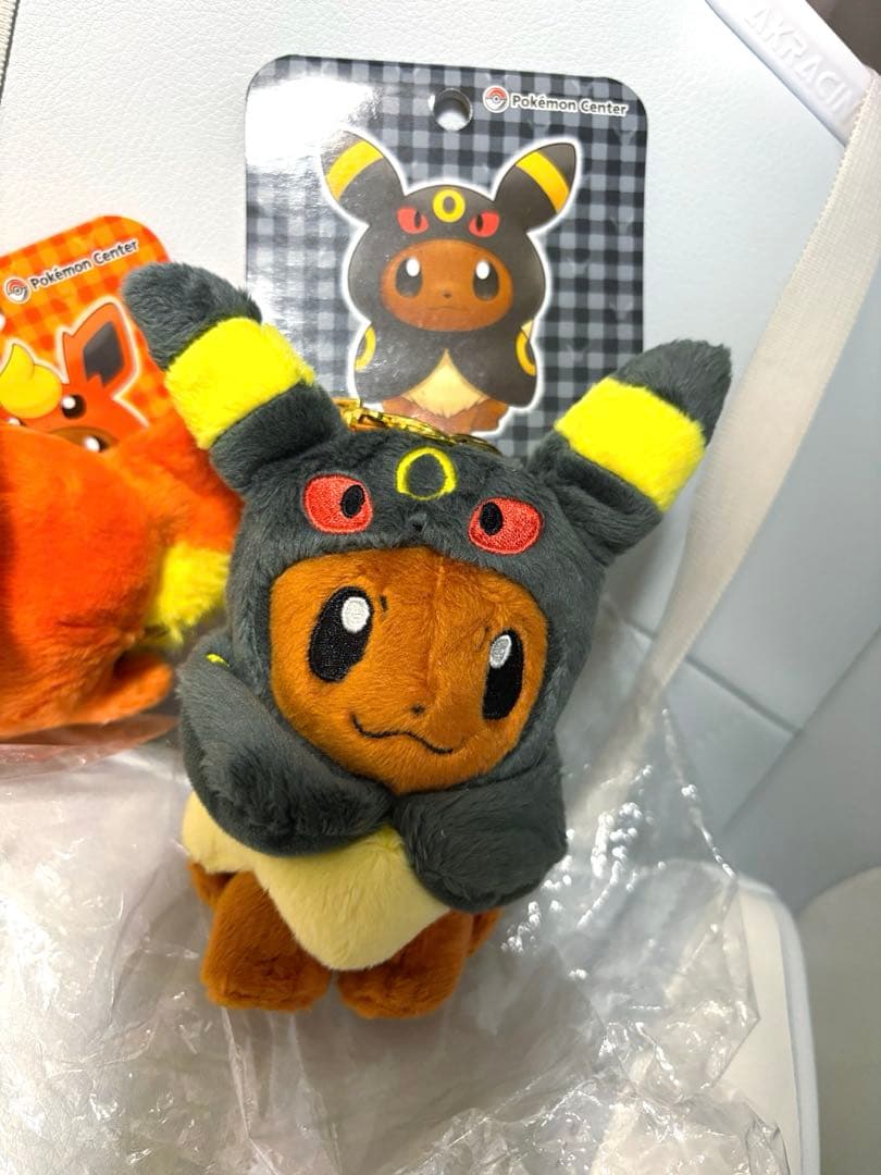 (全種&タグ付き)ポンチョを着たイーブイ ぬいぐるみマスコット