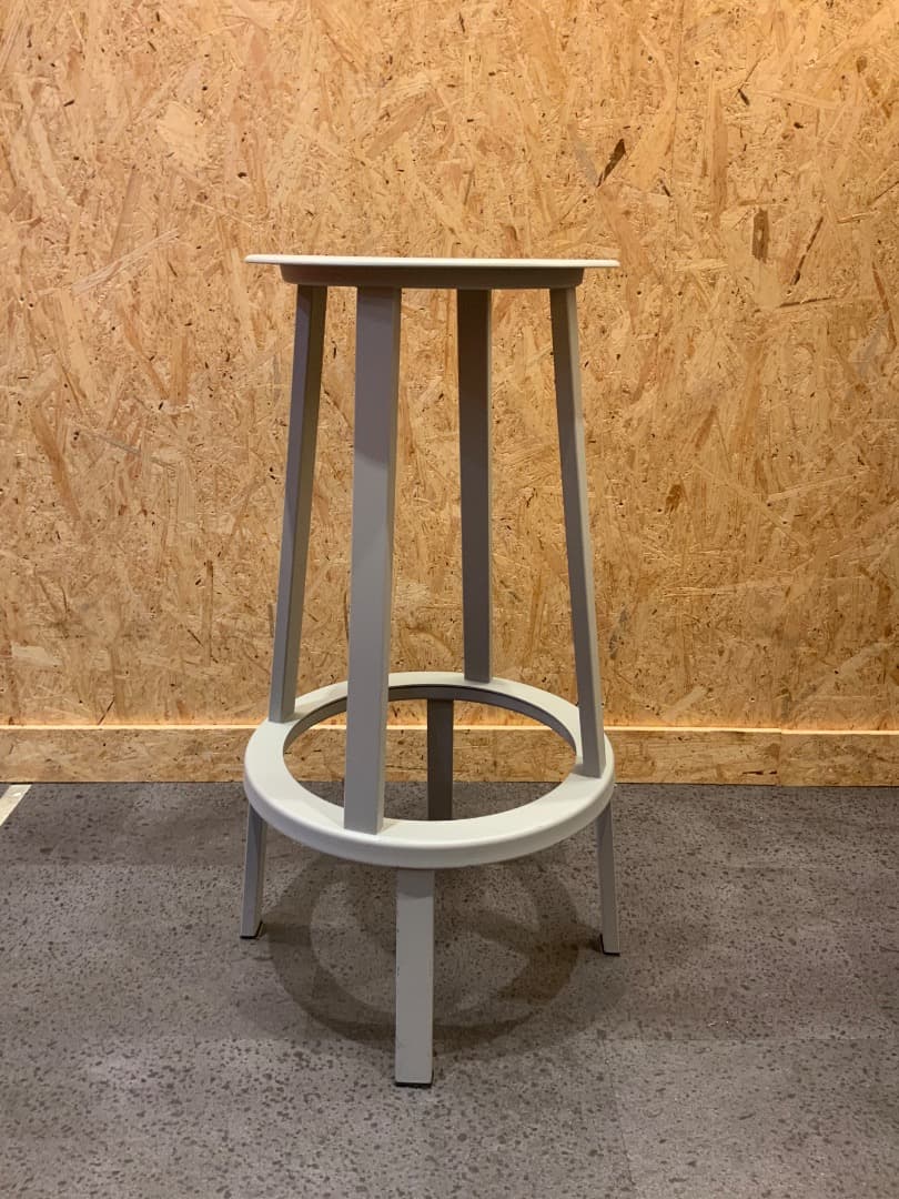 【あーる①】HAYリボルバー バースツールHIGH スカイグレー 76cm