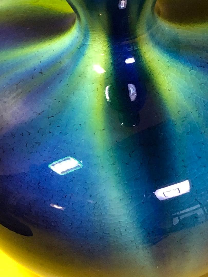 人間国宝三代　徳田八十吉　瓢形　花生　九谷焼　年末セール期間限定　五万円