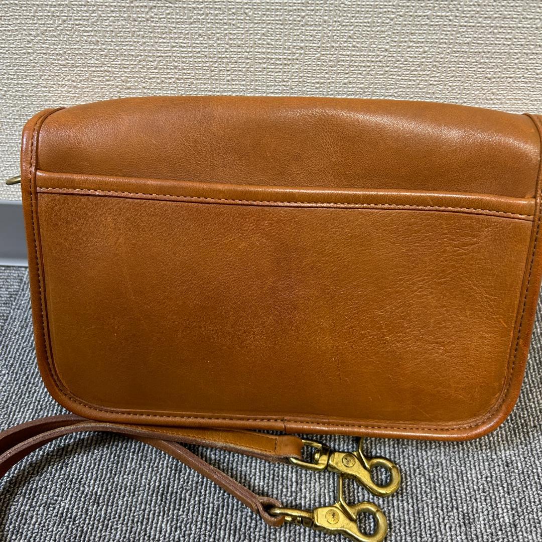 COACH オールドコーチブラウンショルダーバッグ 0586-312