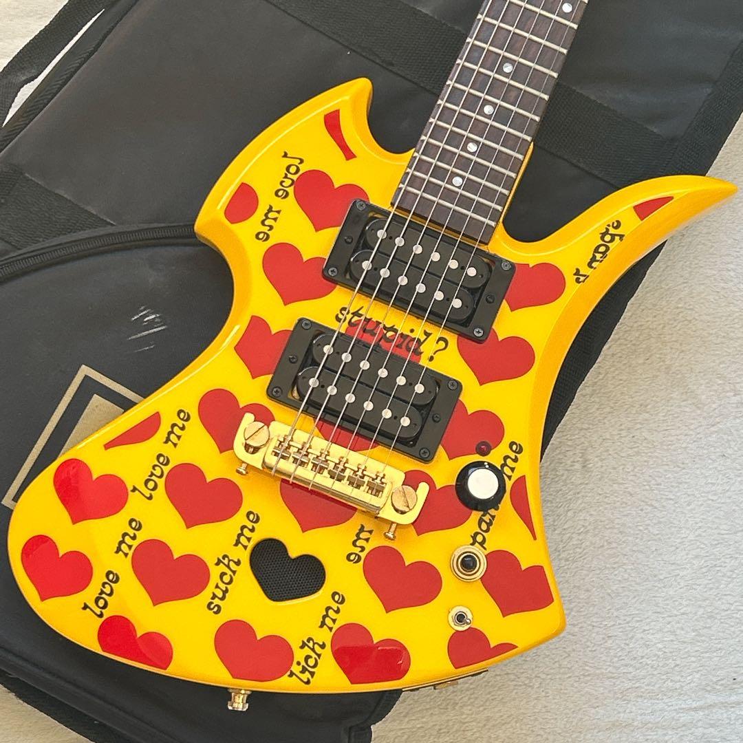 BURNY YH-JR hideモデル アンプ内蔵 モッキンバード ギター