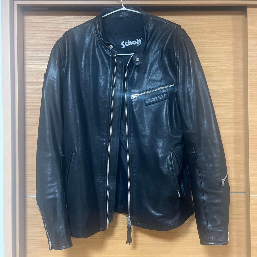 カワサキ×schott　ライディングレザージャケット