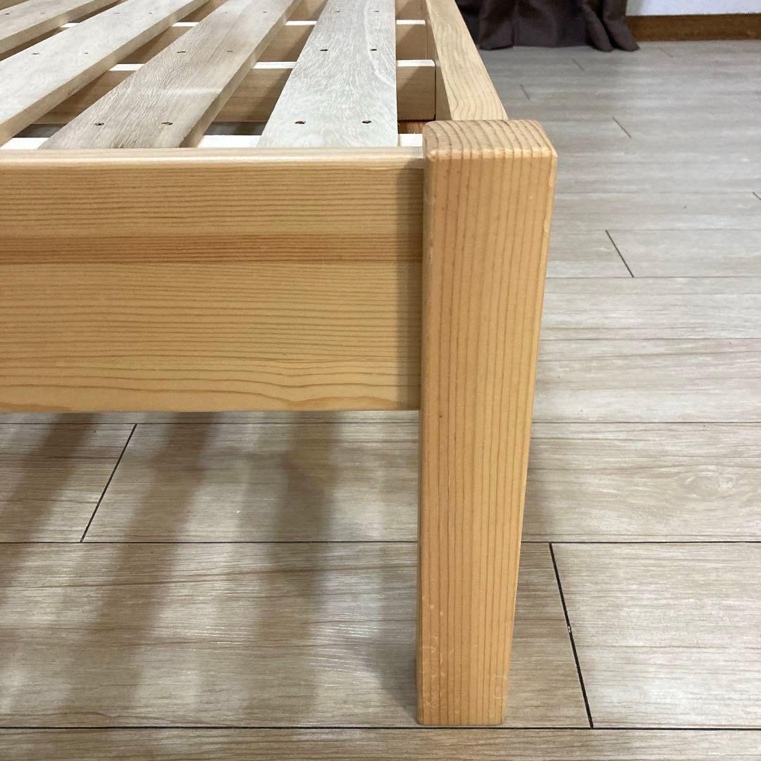 【自社配送エリア内限定販売】パっと見超美品！MUJIすのこシングルベットフレーム