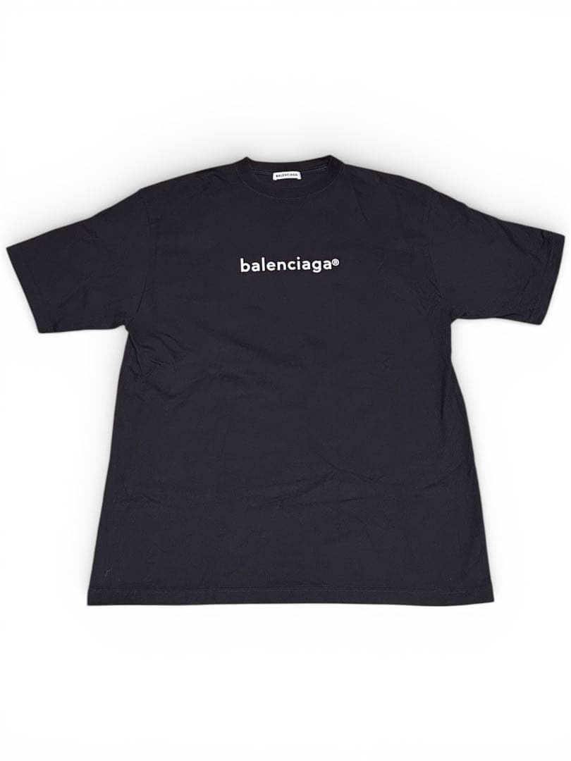A*O様 バレンシアガ ロゴTシャツ ブラック S 正規品