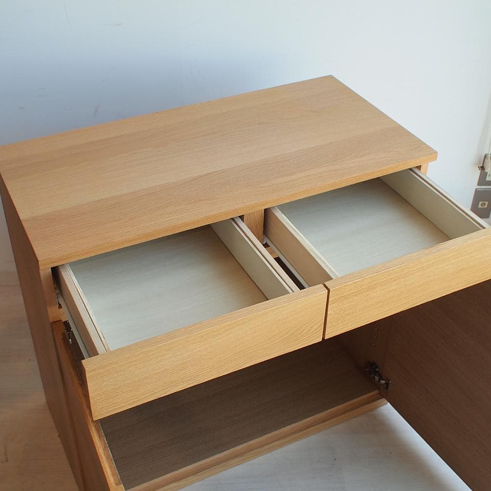 無印良品/MUJI 無印良品　木製キャビネット　木扉　オーク材突板