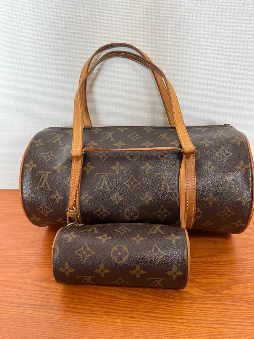 ルイヴィトン パピヨン30相当 ハンドバッグ ポーチ付