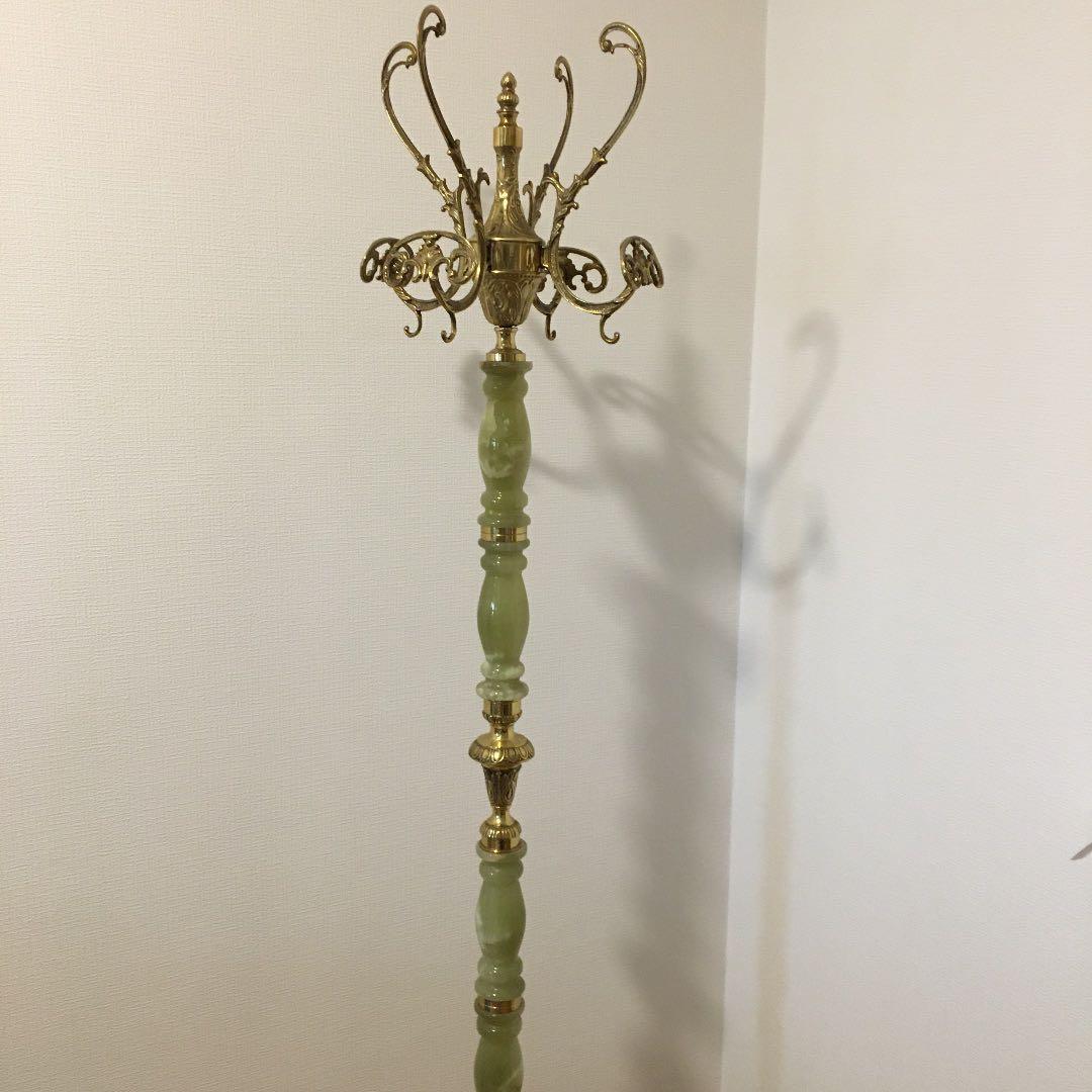 天然石 ポールハンガー ヨーロピアン アンティーク コートハンガー イタリア