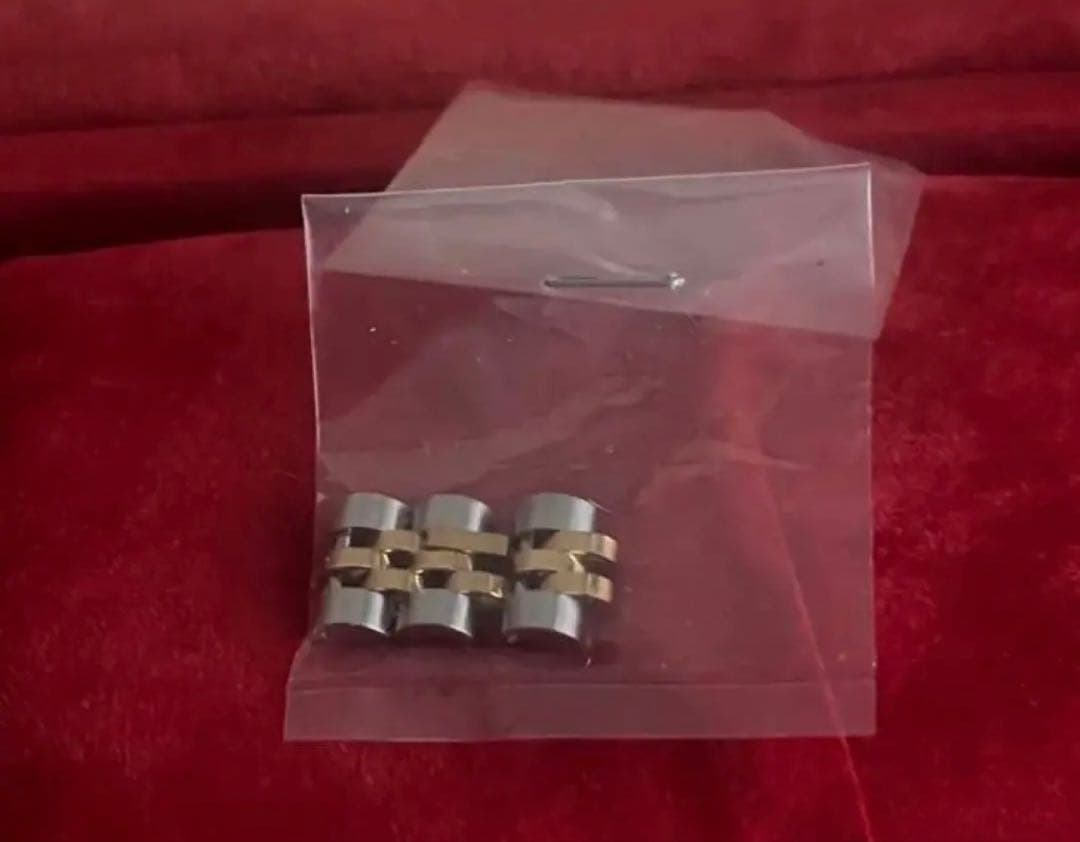 ROLEX純正　余り3コマ SS x YG ベルト調整　ジュビリーブレス等18Ｋ