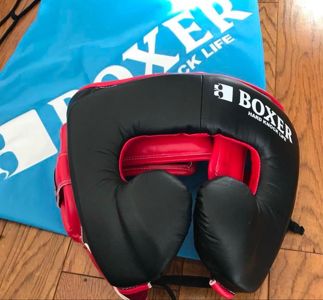 BOXER HARD KNOCK LIFE ヘッドギア 黒/赤