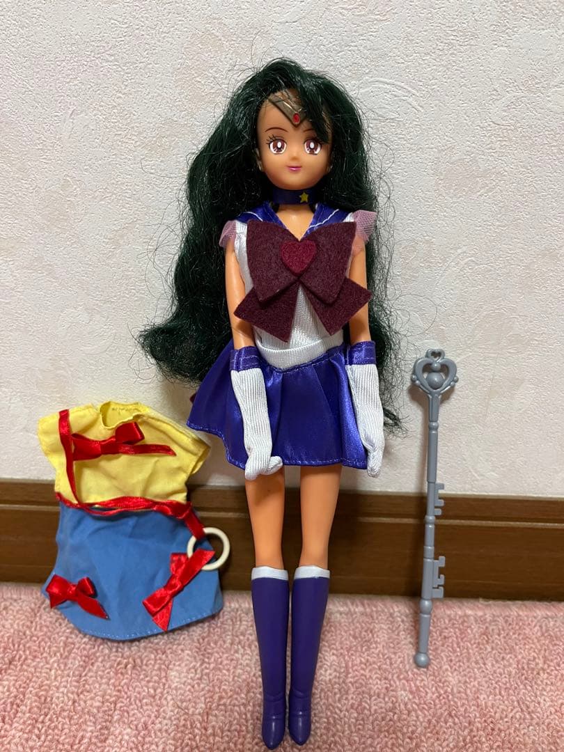 着せ替え付き　セーラームーン　セーラープルート　ドール　当時