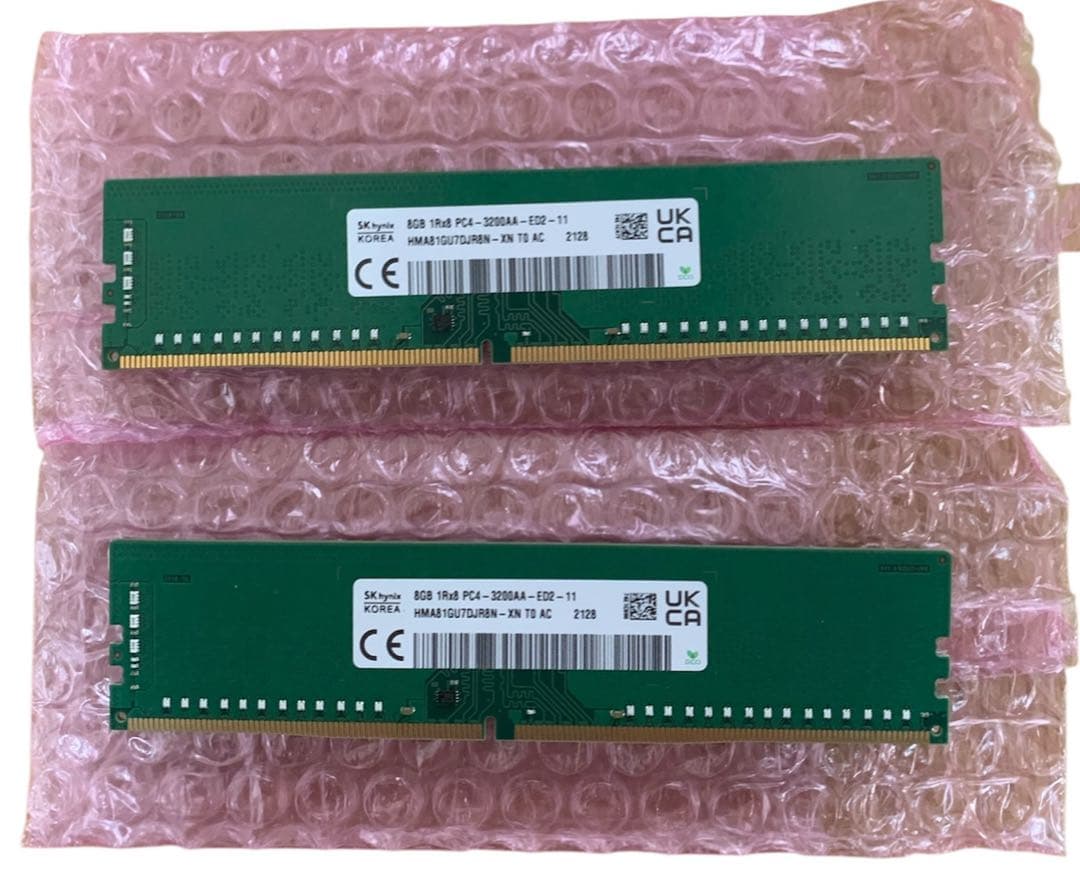 DDR4 8GB×2枚 メモリ PC4-3200AA デスクトップPC用