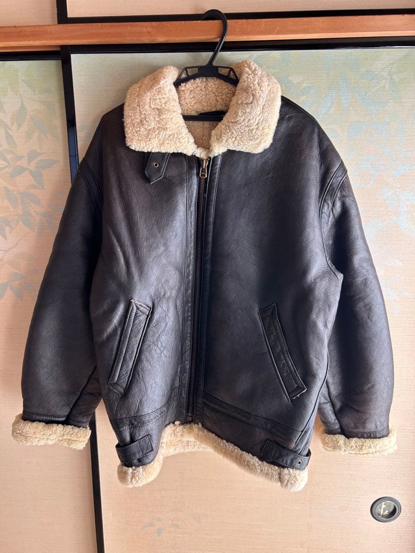 ムートンボア ダークブラウンボアジャケット