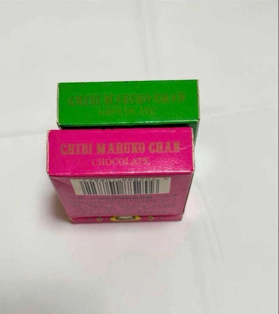 当時物　ちびまる子ちゃん　森永チョコレート　空箱　おまけカード