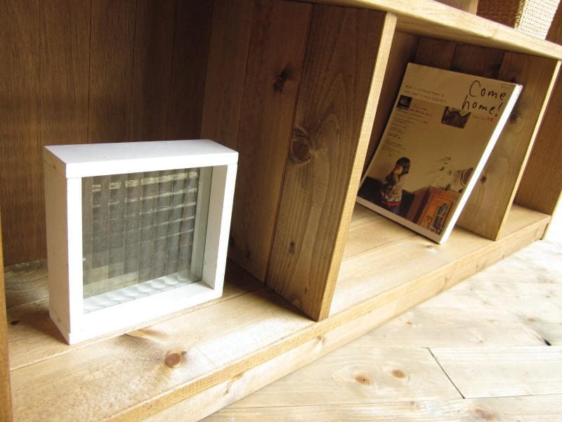 サイズオーダー可！●超ワイドラックW114●ナチュラルブラウン無垢材●受注製作