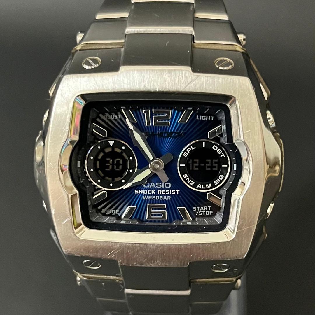 【極稀少/美品】CASIO G-SHOCK G-011D ブルー アナデジ