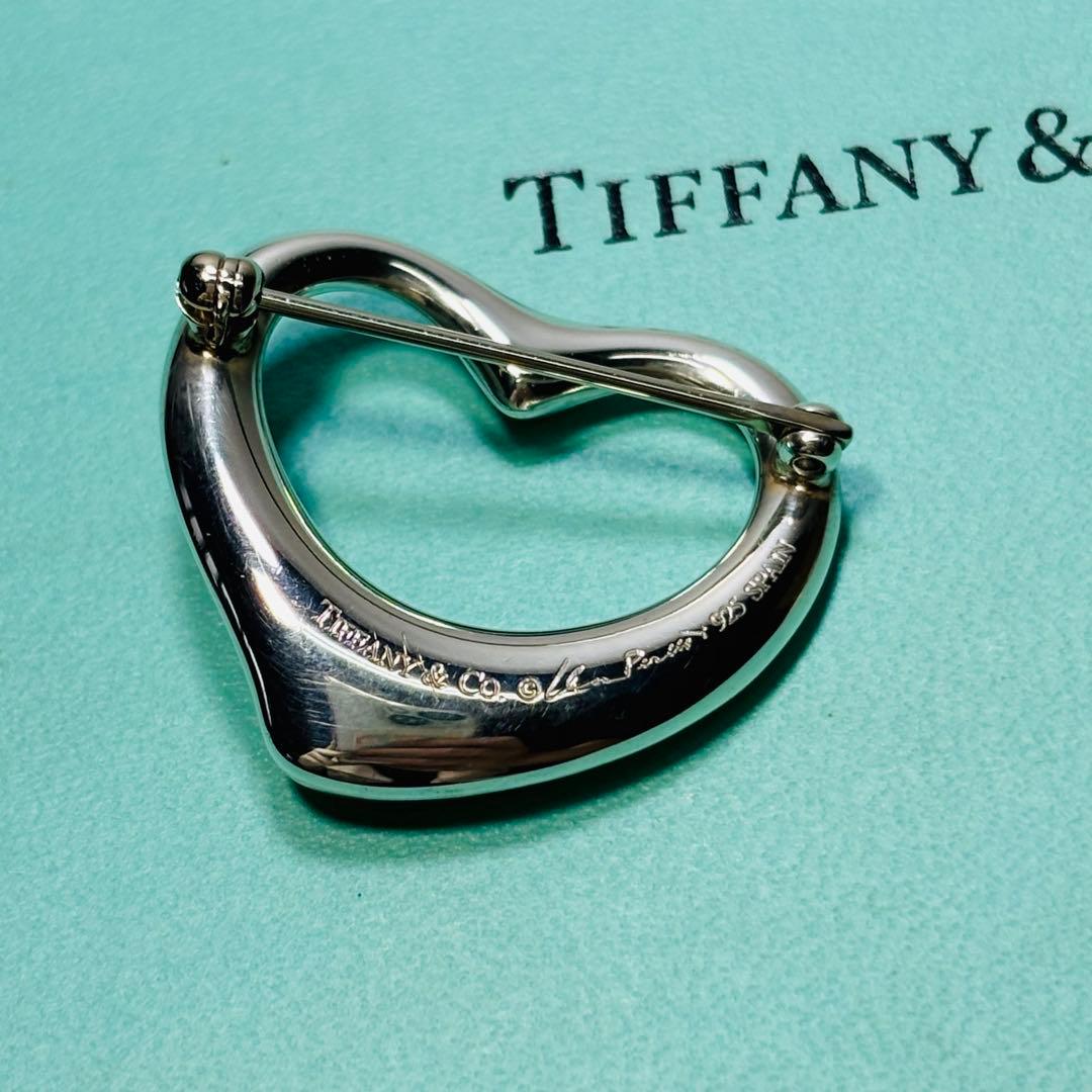 ティファニー ダイヤ オープンハート ブローチ 925 シルバー 希少 レア