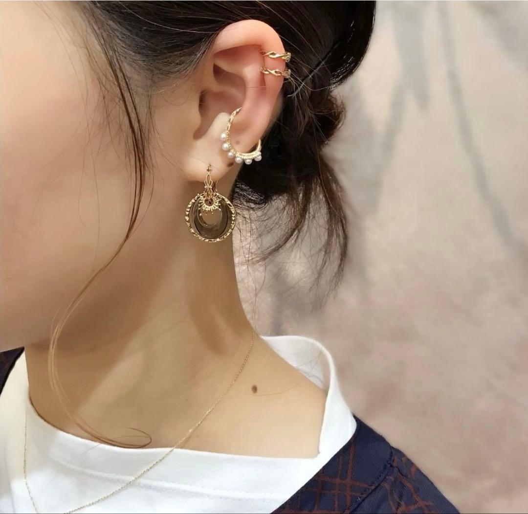 yuknakmak 　agete スモーキークォーツ　K10ピアスチャーム