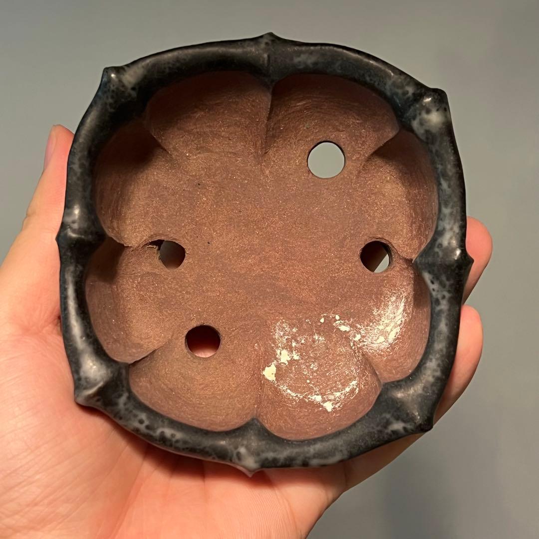 846.古鉢 盆栽鉢 植木鉢 山野草鉢 10*11.5*4.4cm