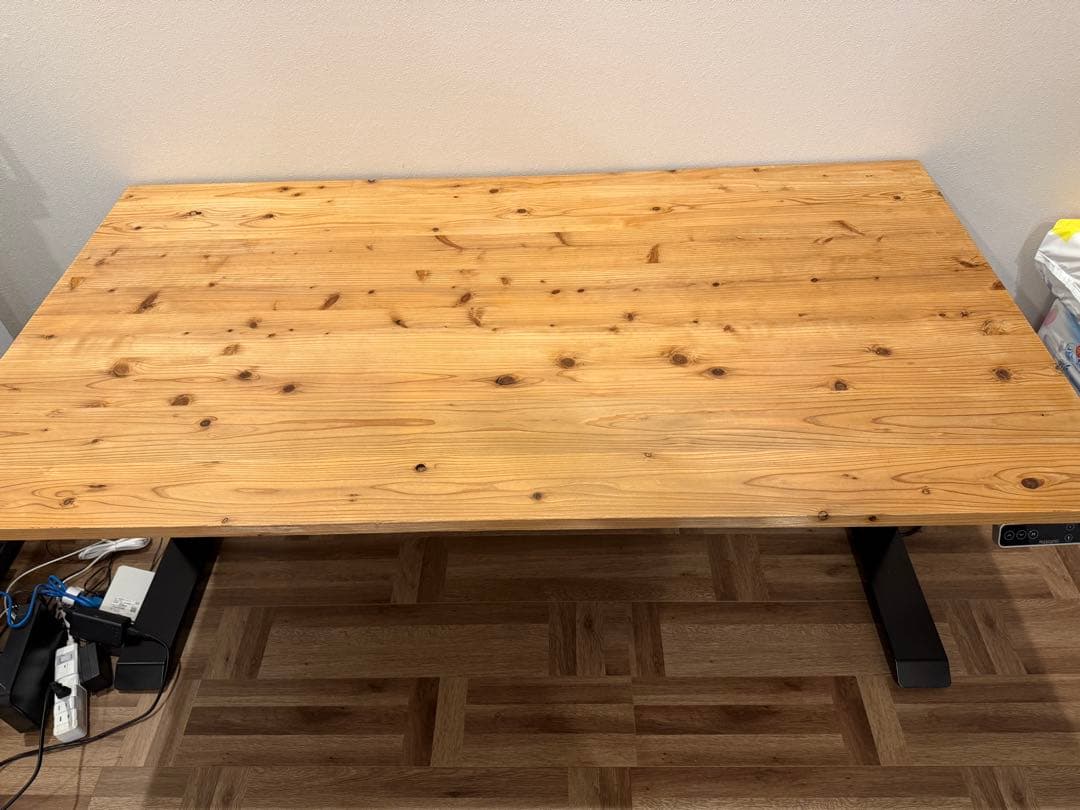 【た！】FLEXISPOT E7B 吉野杉天然無垢 150×80