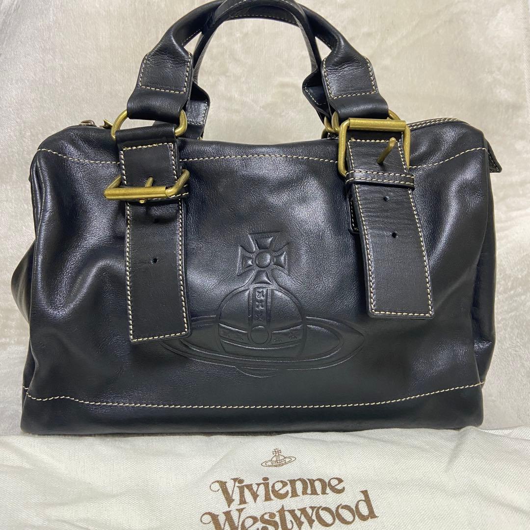正規品　美品　希少　ヴィヴィアン　アコード　レザー　ミニボストンバッグ