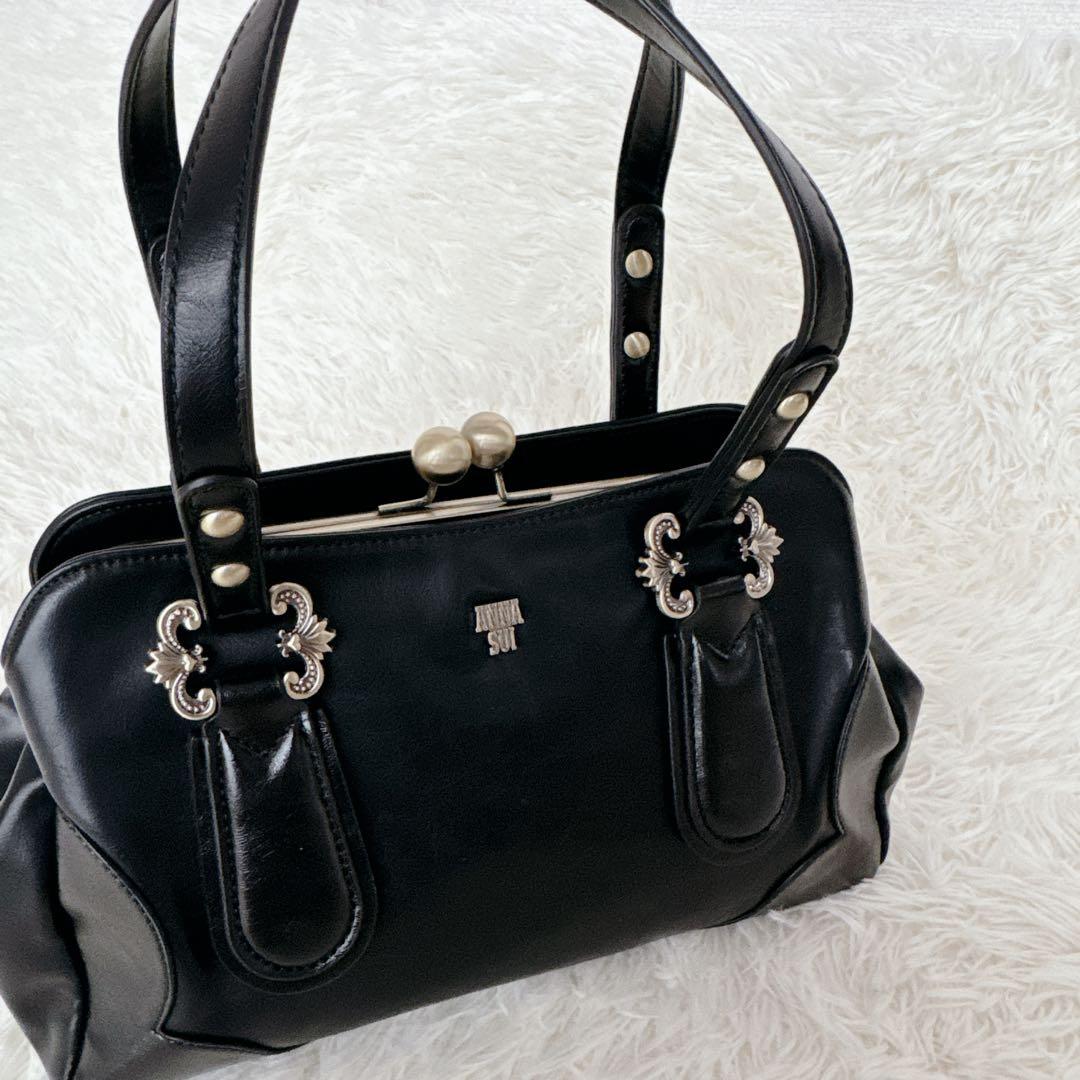 現行品✨美品✨ANNASUIアナスイ ディディオン ハンドバッグ がま口 大