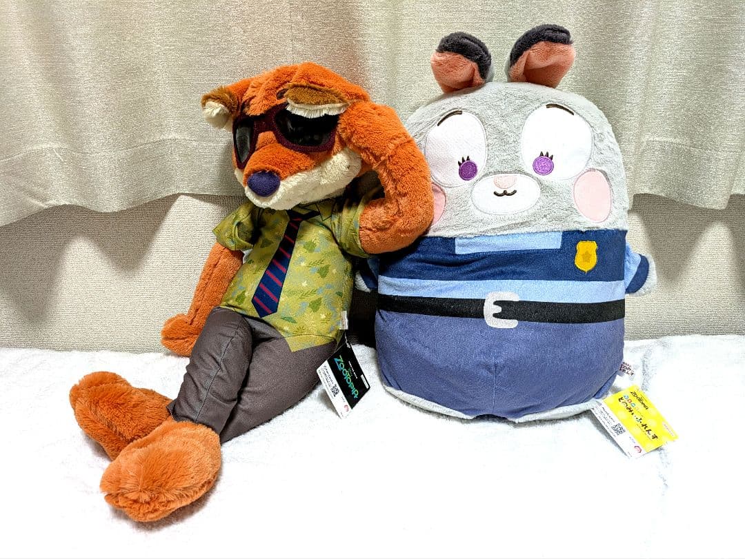 【り】ズートピア2 ぬいぐるみ マスコット 寝そべり 18点セット