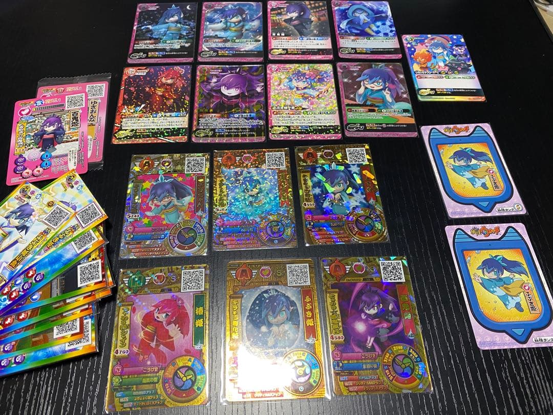 妖怪ウォッチ　カード　ふぶき姫　百鬼姫　椿姫