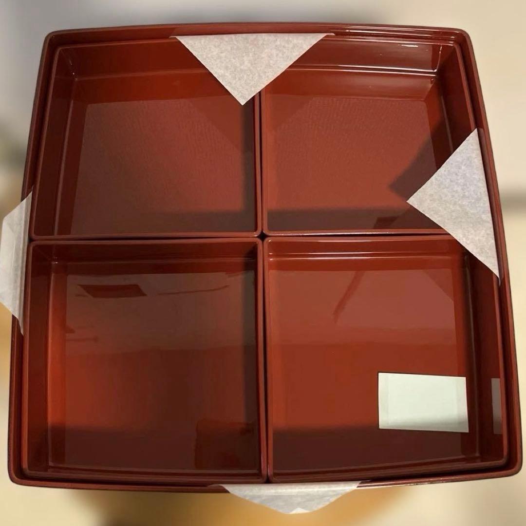 正月　金箔工芸　加賀友禅　重箱二段　おせち