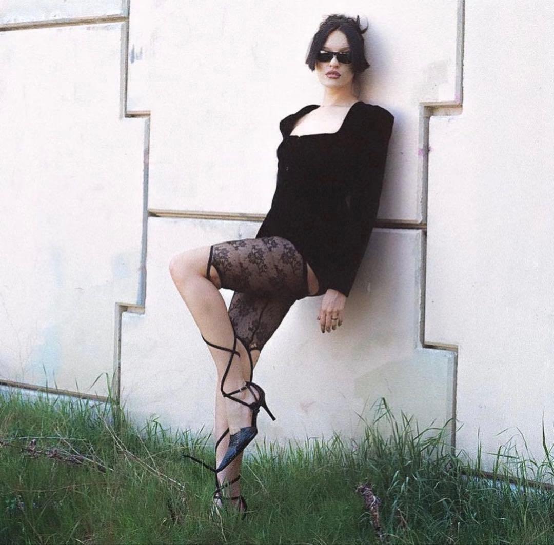 即購可　Nordess レースタイツ　5分丈　ブラック　廃盤　完売品　激レア新品