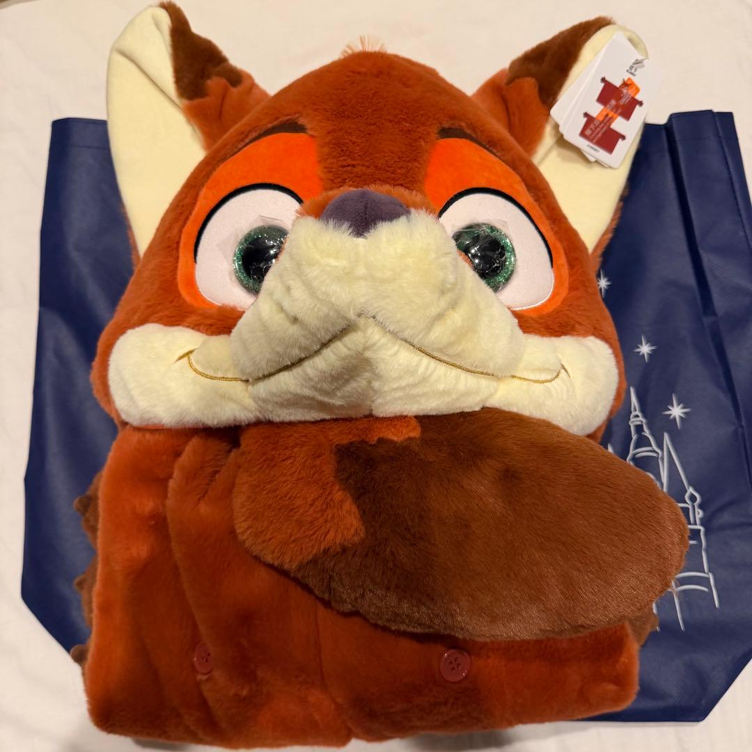 上海ディズニーランド　ズートピア２　ニック　ブランケット