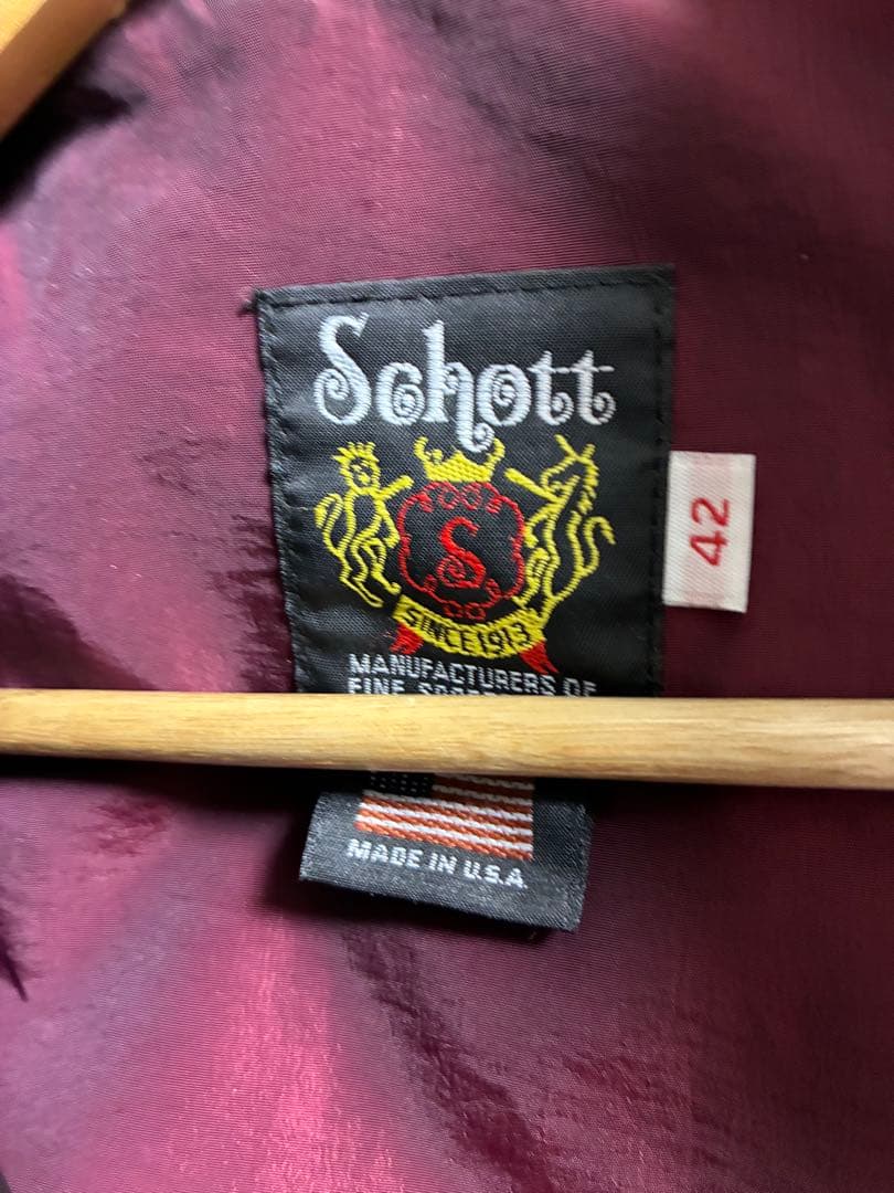 Schott 641xx シングルライダースジャケット 42インチ USA製