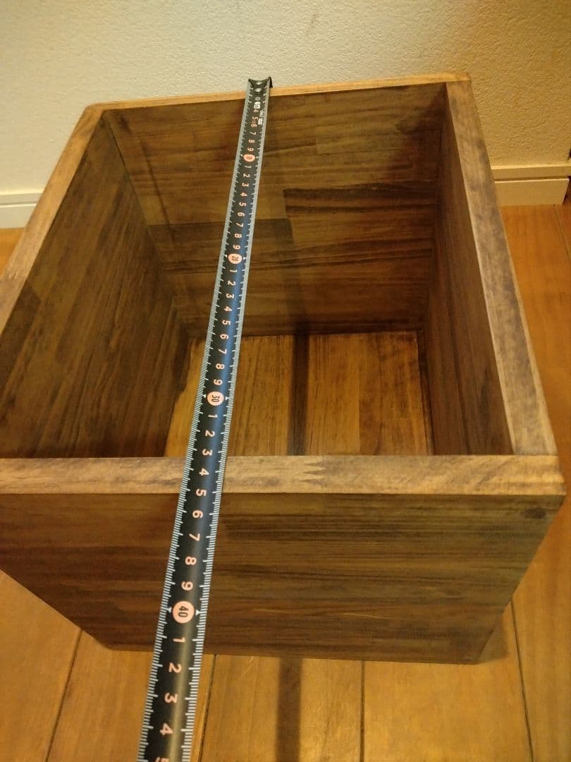 木製　ハンドメイド　オーダー　ロの字型　ワトコオイル　棚　シェルフ　水槽台