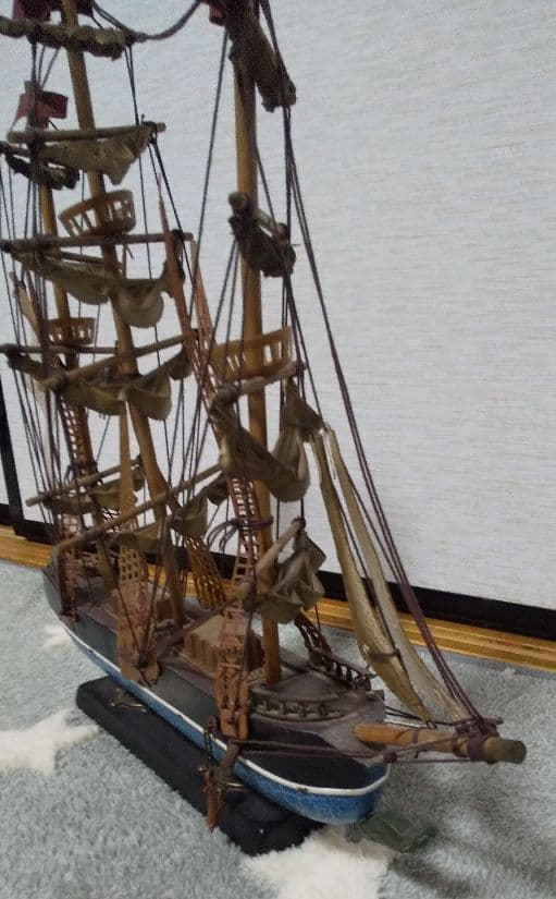 アンティーク中型船模型