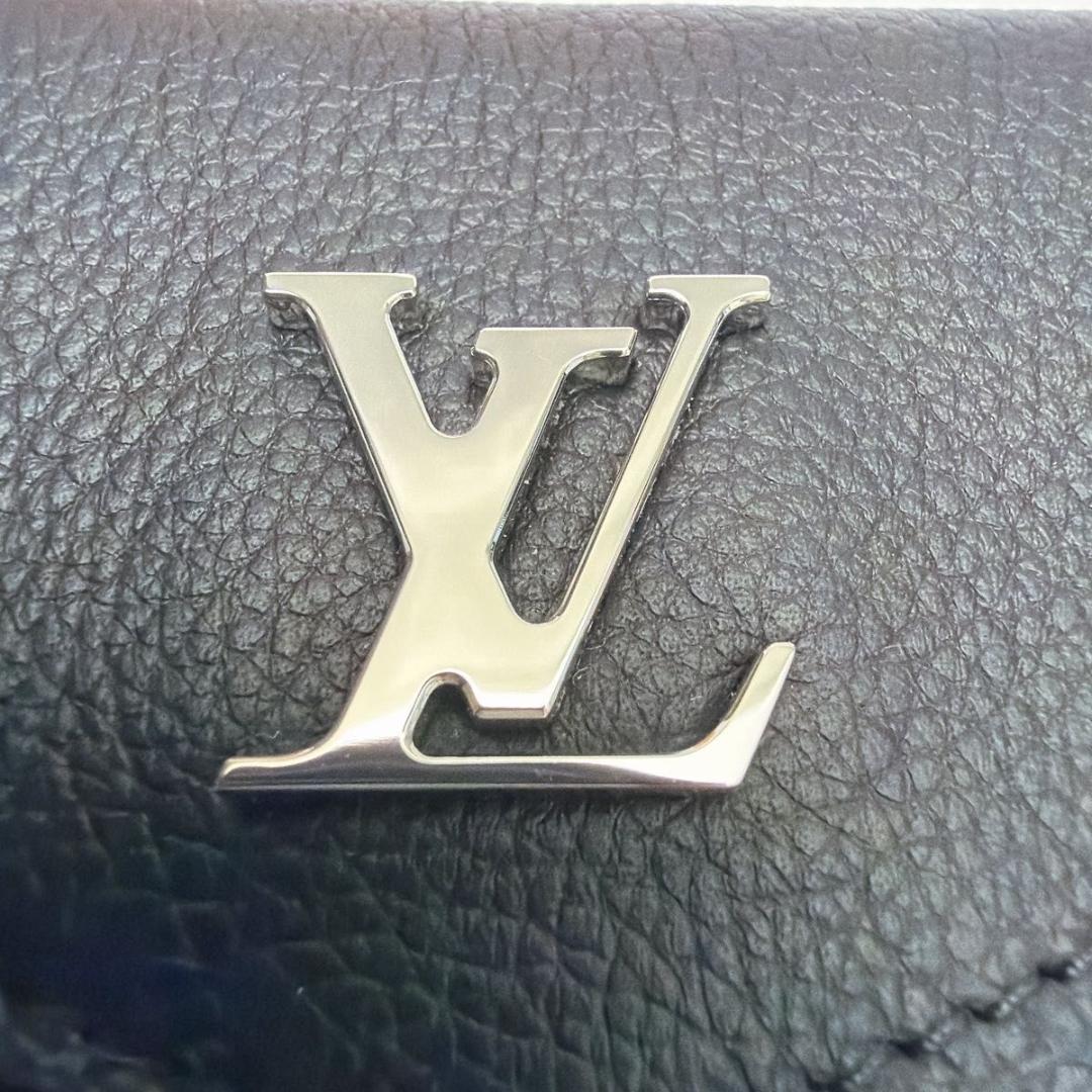 ルイヴィトン ポルトフォイユ・ロックミニ 三つ折り財布 ブラック M63921