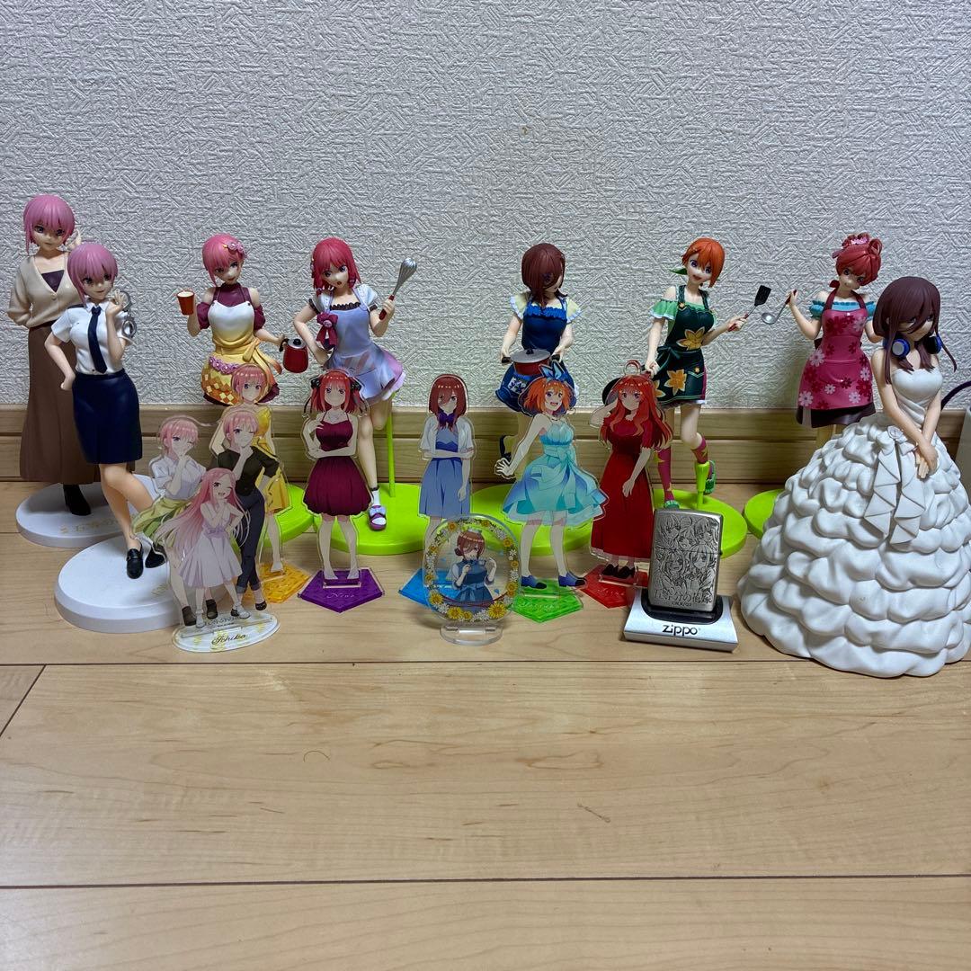 五等分の花嫁　フィギュア　アクスタ　ジッポ　セット