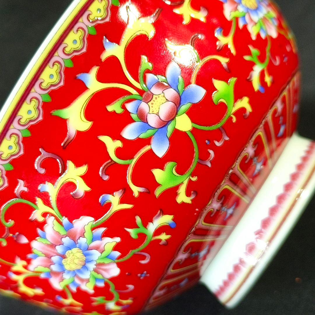 茶道具 粉彩茶碗 乾隆年製 清朝骨董 薄手 漆器箱 古美術 アンティーク 蒐集家