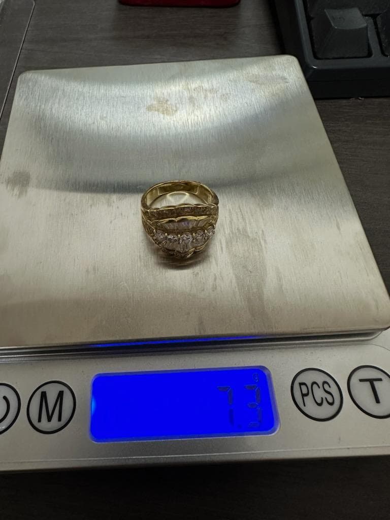 【1月限定特価】K18ダイヤリングミラーカット1.72ct