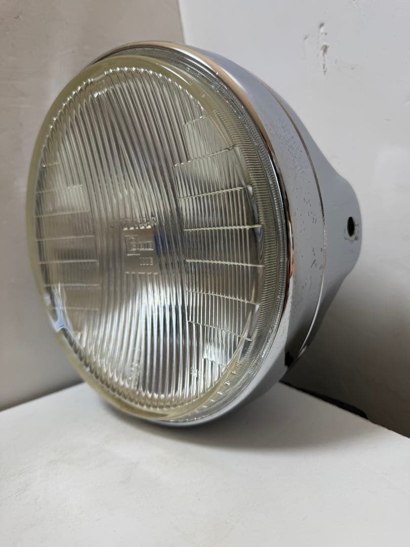 美品　希少当時物180πシビエ凹レンズ付ヘッドライト/マーシャルCIBIE