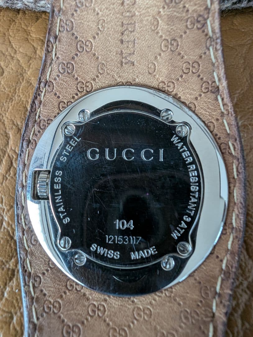 GUCCI バンデュー ブラウンレザー 時計
