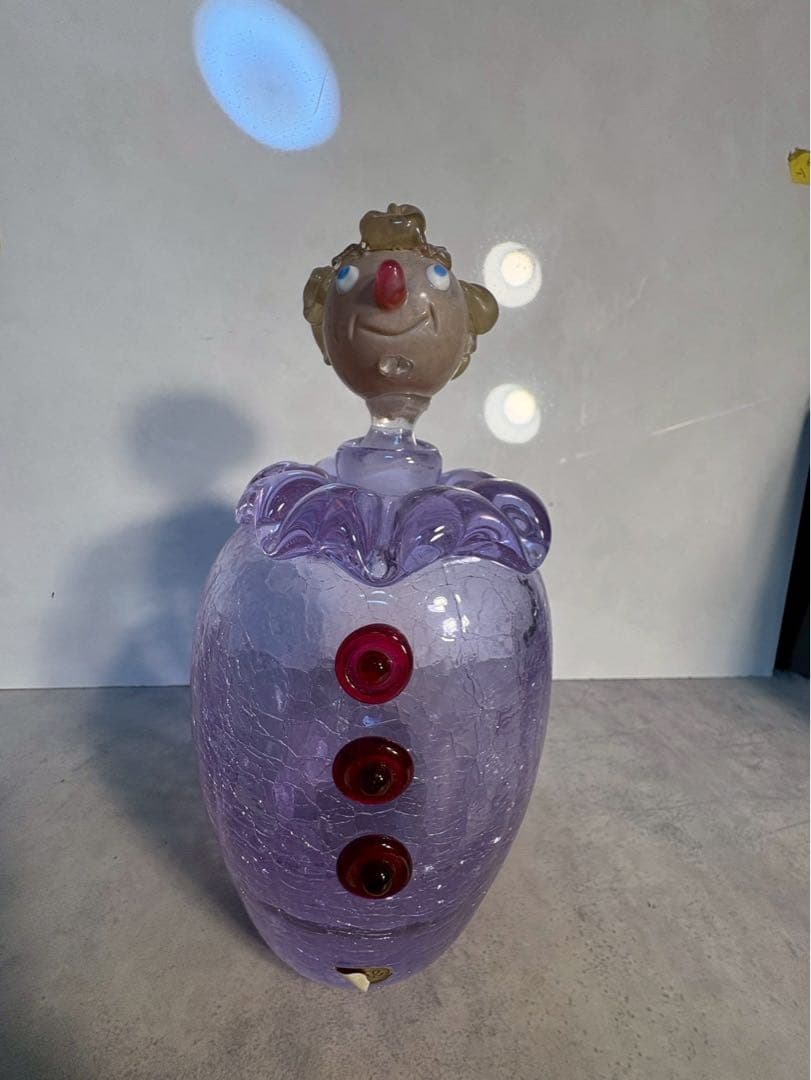 【希少】Bohemia Glass ボヘミアガラス ピエロ デキャンタ ケース付