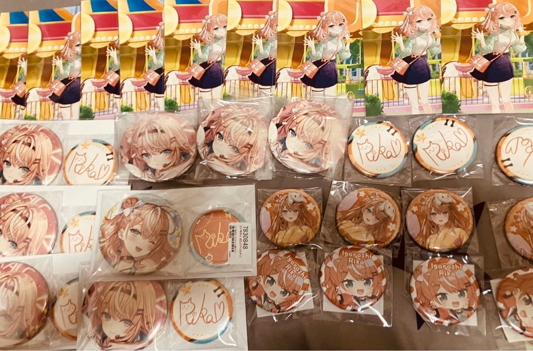 五十嵐梨花 缶バッジ チェキ