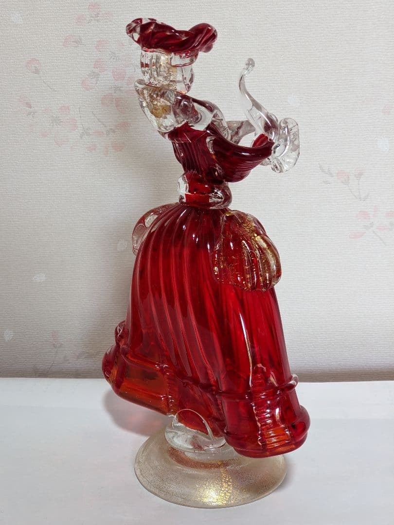 ♦️ムラーノ島 ムラーノグラス 婦人像人形 イタリア製 ベネチア 美術品骨董品