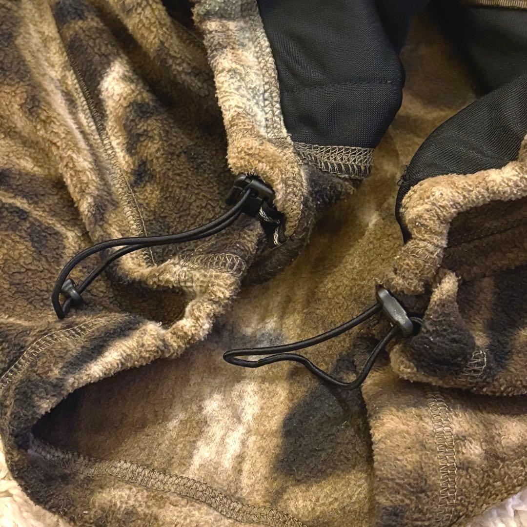 【y2k】Columbia フリース ダブルジップパーカー カモ柄　リアルツリー