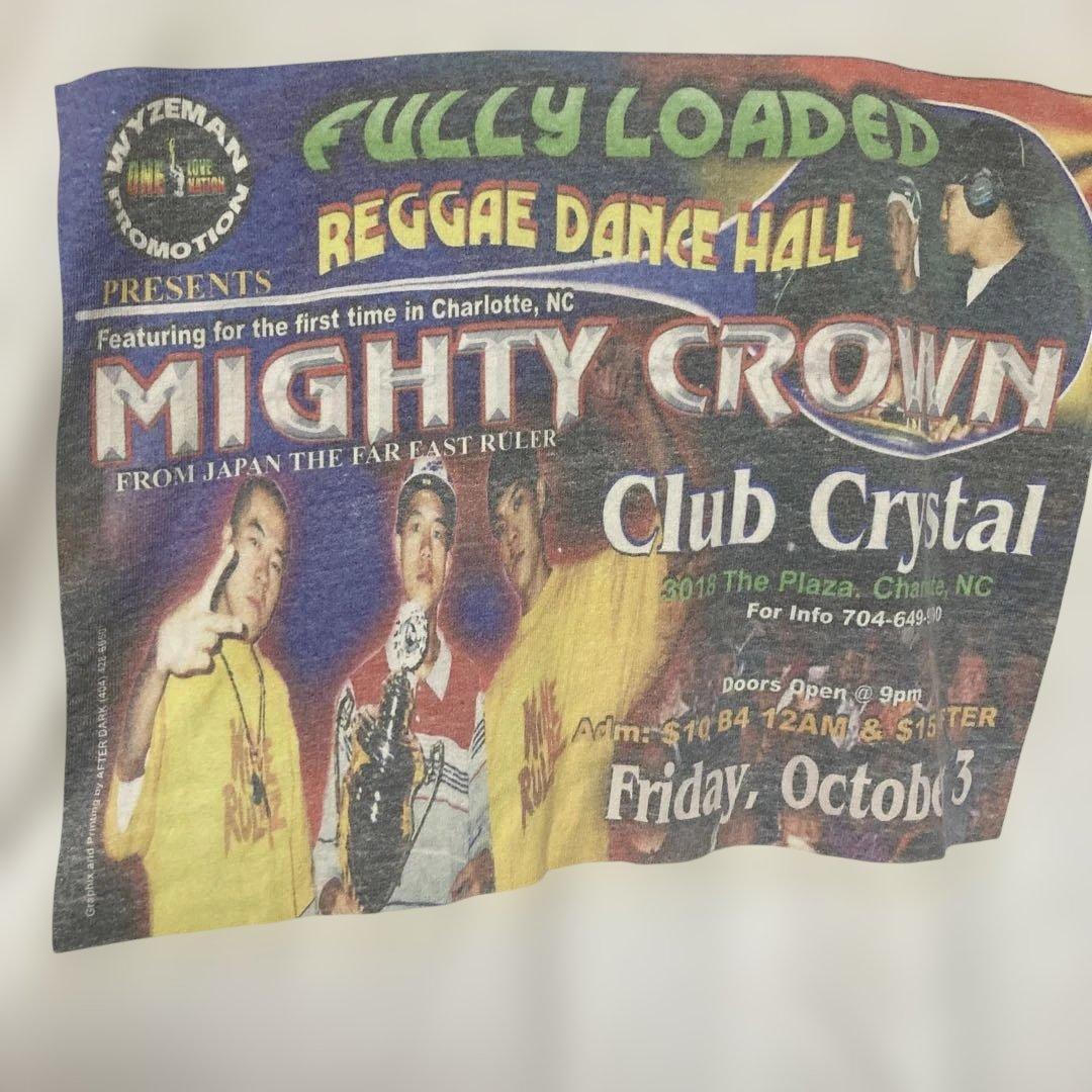 希少RAGGAEDANCEHALLマイティークラウンピクチャーTシャツXL