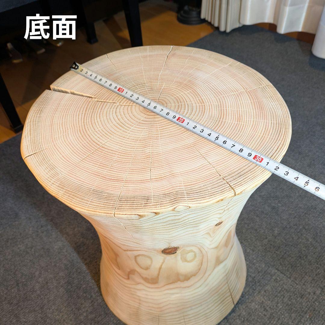 outdoorman　檜④　丸太　椅子　スツール　テーブル　高さ約40㎝