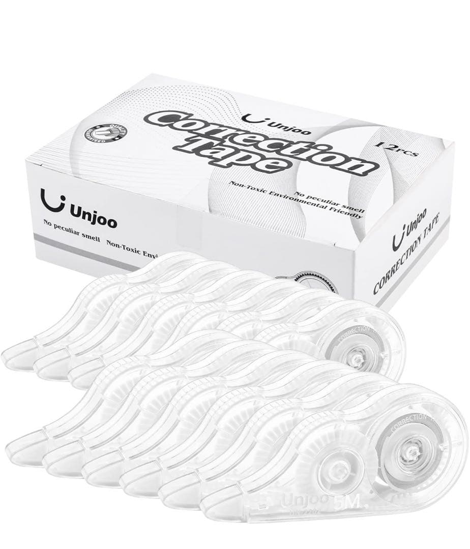 修正テープ 5メートル 12本パック 白 5mm