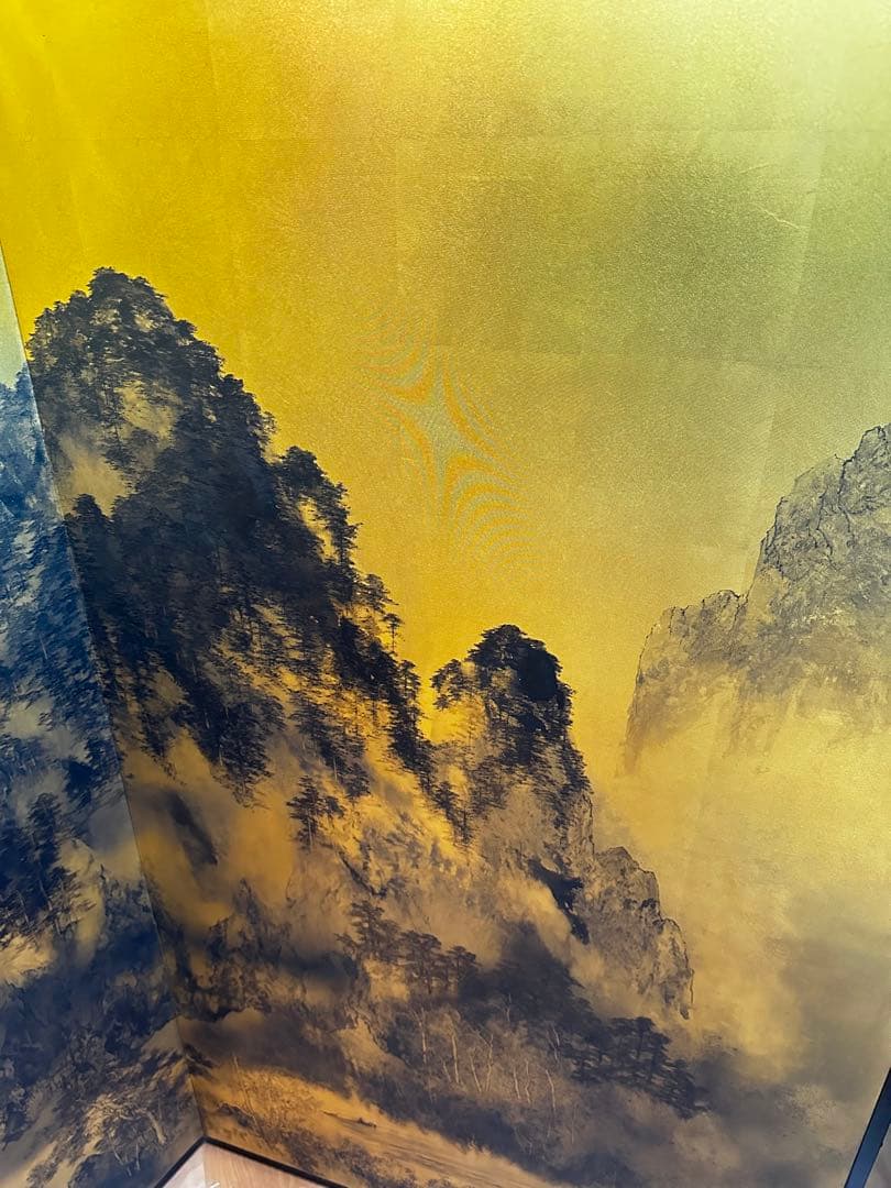 屏風　金色　和室　昭和