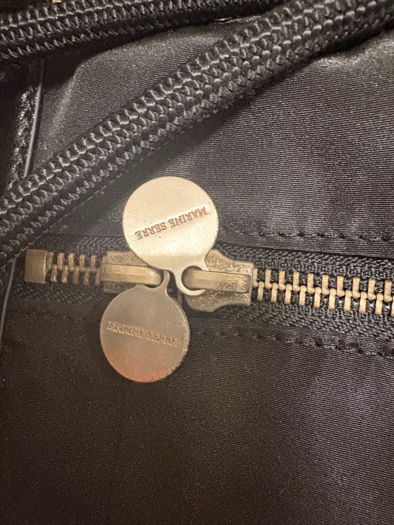 【⭐︎⭐︎！！】 MARINE SERRE ブラックレザー ハンドバッグ