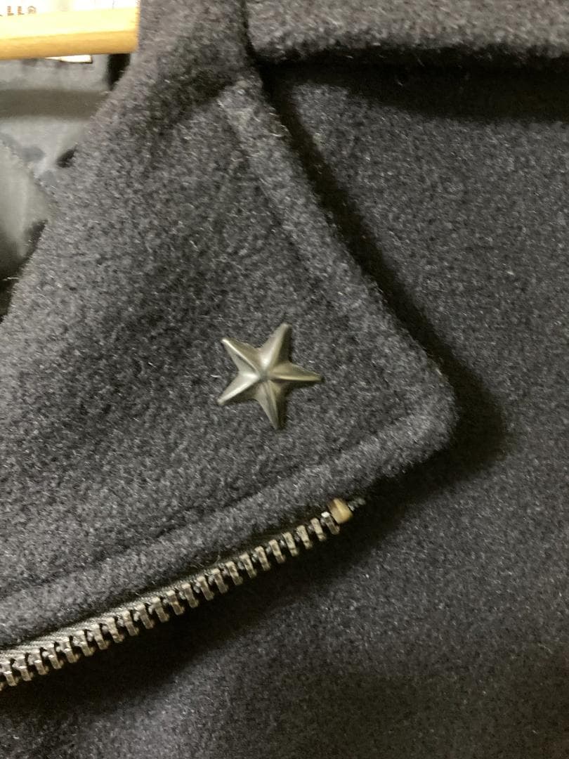 USA製Schott　メルトンウール裏地キルティングダブルライダースジャケット