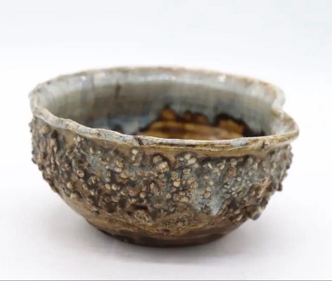 古相馬焼　建水　茶道具　送料込み250510